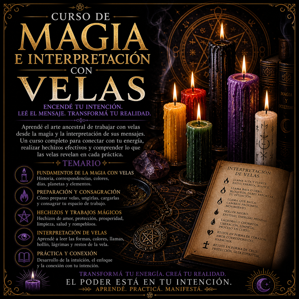 🕯️ Magia e Interpretación con Velas 🕯️